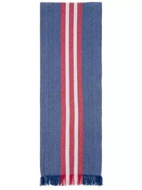 Red, White & Blue Striped Table Runner